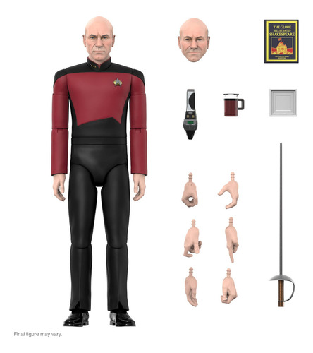 Super7 ¡ultimates! Star Trek: The Next Generation Captain Pi