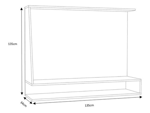 Panel Lcd Led Rack Modular Modulo Mueble Moderno Le Puy