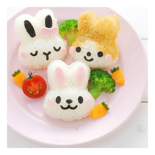 Diy Conejo Arroz Pan Molde Forma De Dibujos Animados Fa...