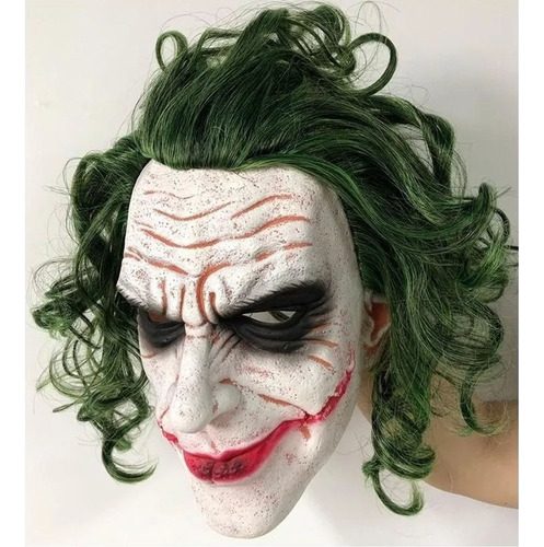 K Máscara Joker Cabeza Halloween Látex Payaso Guason