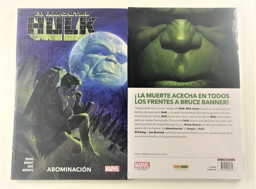 El Inmortal Hulk #4 Hulk Abominación Panini En Stock
