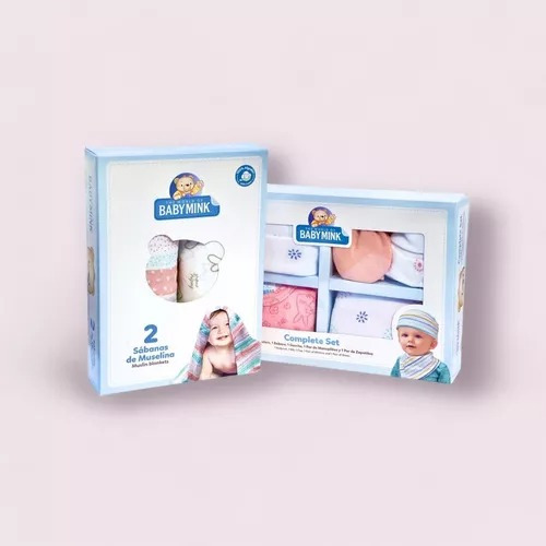 Baby Mink Kit Complete Set + Sabanas De Muselina Para Bebe