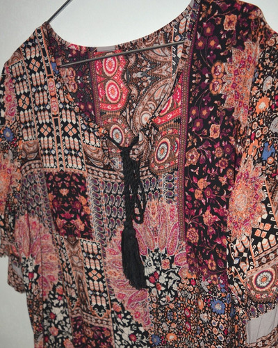 Remera Remeron Tiras Mandala Moda Hindu Fresco Comoda