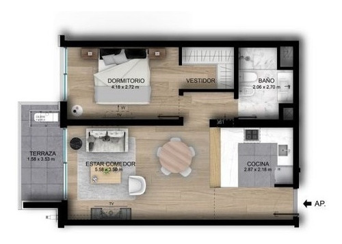 Imagen 15 de 15 de Apartamento 1 Dormitorio En Punta Carretas | Bilú Biarritz