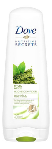 Acondicionador Dove Nutritive Secrets Ritual Detox Matcha en botella de 400mL por 1 unidad