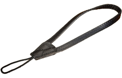 Oberwerth Lahn Leather Camera Hand Strap (black/gray)