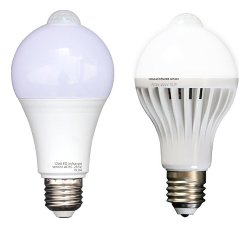 Bombillo Con Sensor De Movimiento 5 Led Luz Y Sonido