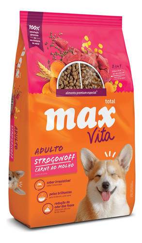 Max Vita Comida Para Perro C Max Vita Adulto Stroganoff Carn