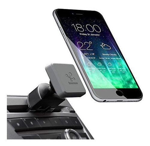 Cd Slot Magnetic Cradle Less Smartphone Soporte Vehiculo 4k