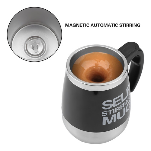 Taza Eléctrica Portátil De Acero Inoxidable Con Agitación Au
