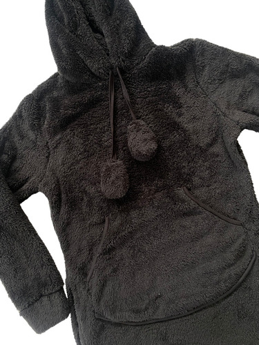Maxi Buzo De Corderito Con Capucha Pijama Peluche Unisex