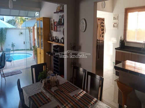 Imagem 4 de 21 de Casa No Condomínio Portal Das Estrelas Em Boituva. 4 Dormitórios, Piscina, Churrasqueira. - Ca01257 - 69816817