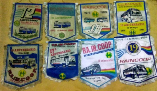 Lote De Banderines Raincoop Son 16 Conmemorativos