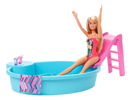 Barbie Piscina Glam Incluye Muñeca Original