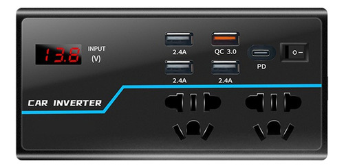 Inversor Corriente Para Auto 200w Soporta Sistemas 12v A 24v