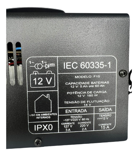 Carregador De Bateria Inteligente 12v 15a Com Flutuador