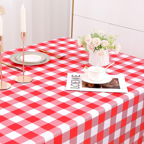 Mantel Rectangular Misaya De Vinilo Impermeable Buffalo Flan