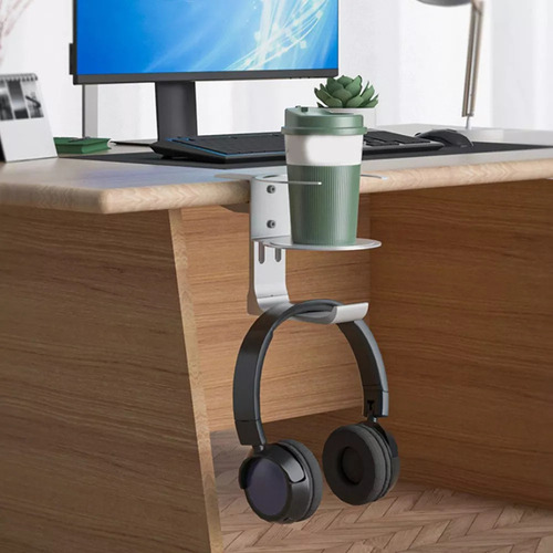Soporte Para Vasos Con Pinza De Escritorio, Antiderrames, Pa