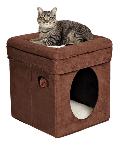 Midwest 137-br The Curious Cat Cube, Cat House Cat Condo En