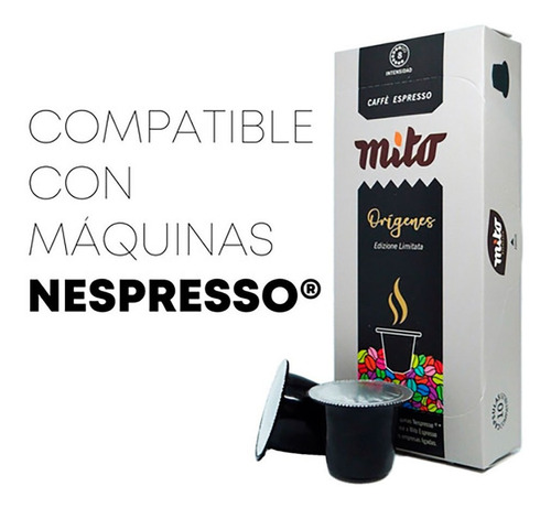 Caja 10 Capsulas Cafe Origen Brasil Mito Nespresso Capsuland