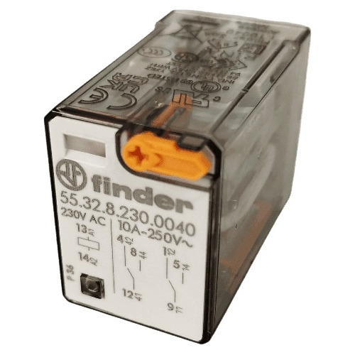 Rele Industrial 2 Contactos Conmutados 10a 230vac - Finder