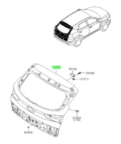 Portalon Para Original Hyundai Tucson Tl 2015 2020