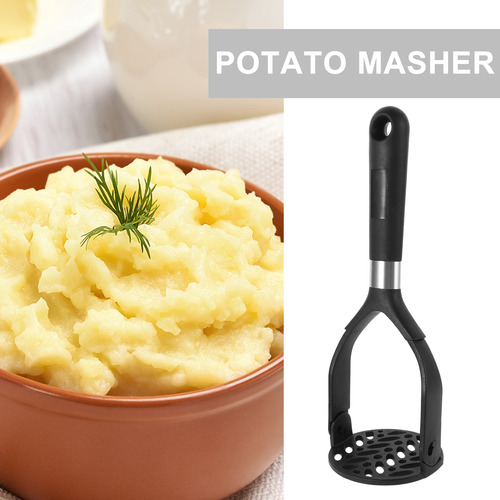 Machacador De Patatas De Alta Resistencia Con Mango Negro, T
