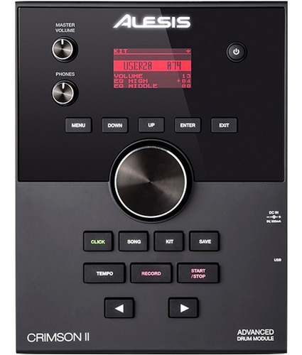 Imagen 2 de 4 de Alesis Crimson Ii Kit Batería Electrónica Completa 9 Piezas