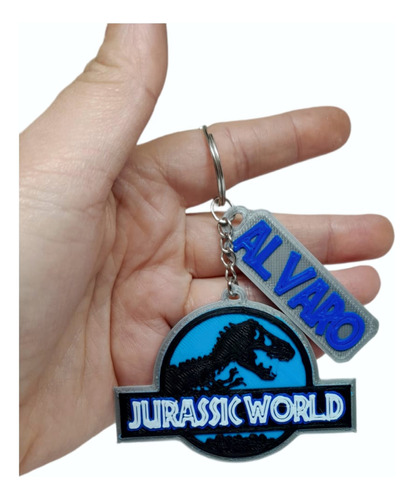 Llavero Souvenir Personalizado Jurassic World X10