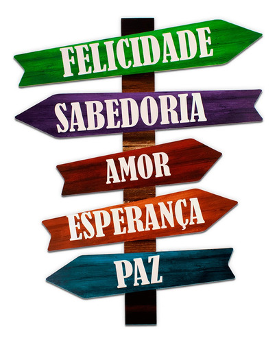 Placa Decorativa Recorte Seta Frases 50x40 Cm Frases, Frases Motivacionais