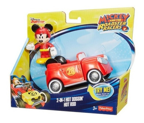 Mickey Mouse Vehiculos  Turbo Cargado 2 En 1