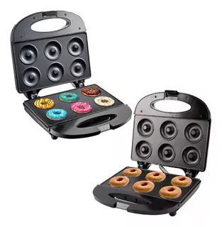 Maquina De Donuts 750w Antiadherente 6 Donas Maker Horno