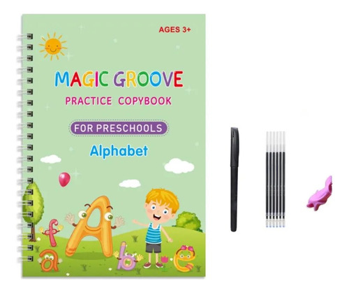 Cuadernos De Práctica Reutilizables Magic Groove Para Niños