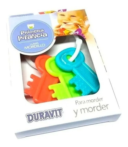 Imagen 4 de 8 de Llaves Mordillo Sonajero Duravit Para Bebe Primera Infancia