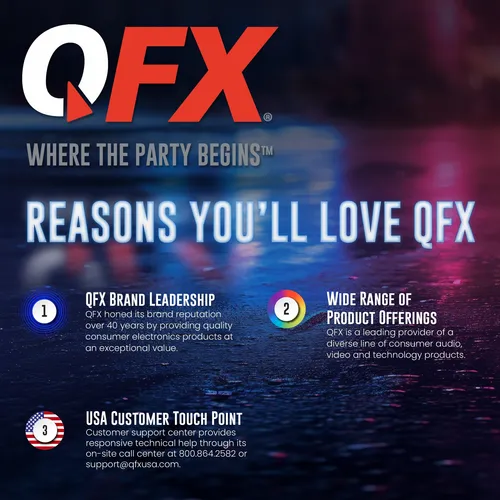 Qfx Bluetooth - Altavoz Retro Para De Automóvil, Altavoce.