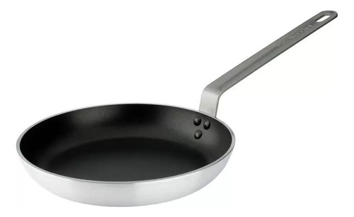 Frigideira Chef Antiaderente Teflon Alumínio Hércules 24cm Cor Cinza