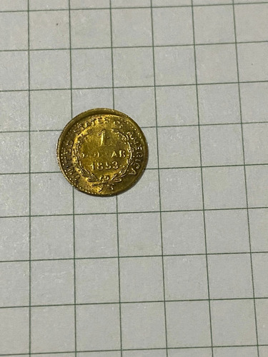 Moneda De Un Dollar Oro De 1853 