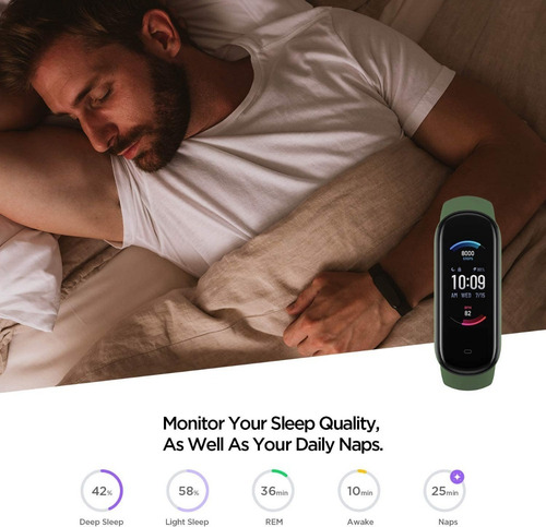 Imagen 7 de 7 de Amazfit Band 5 Smart Watch Con 2 Correas
