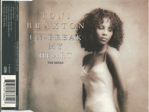 Cd Single - Toni Braxton - Un - Break My Heart - 1996 