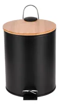 Comprar Cesto Tacho Pedal De Basura 3lts Tapa Bamboo