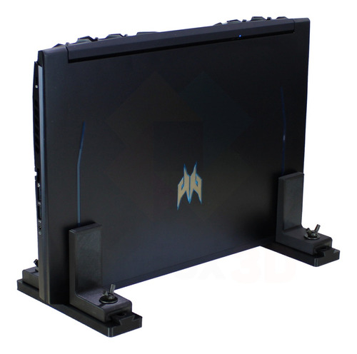 Suporte Ajustável Para Notebook Gamer Vertical Escritório Cor Preto