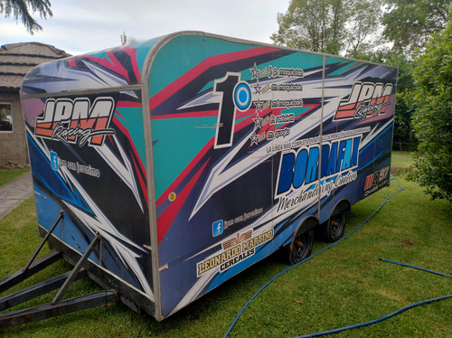 Trailer Furgon Para Auto Doble Eje Casa Rodante Acoplado