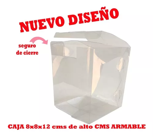 Exclusiva : Cajas Acetato Transparente Plana - Medidas Disponibles:1)  5.5x5.5x1.5 Cms.: 0.23 �