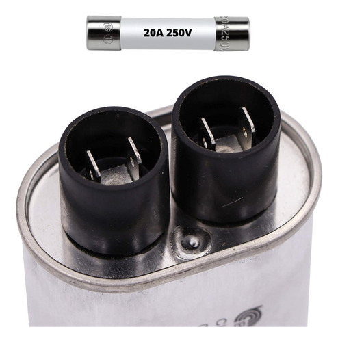 Capacitor Microondas 0.86 Uf 2100v Con Fusible 20a 250v