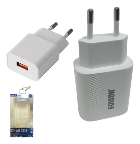 Cargador De Pared Usb 3a Edison / Fast Charge 18w 