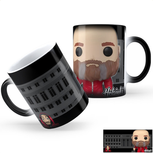 Taza Mágica La Casa De Papel Helsinki Calidad