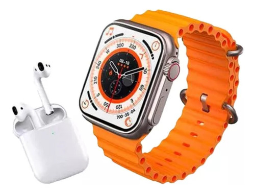 Smartwatch Reloj Inteligente I8 Ultra Con Audífonos Negro Negro