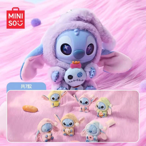Stitch Labubu Miniso Sorpresa Stitch Eat Something Before