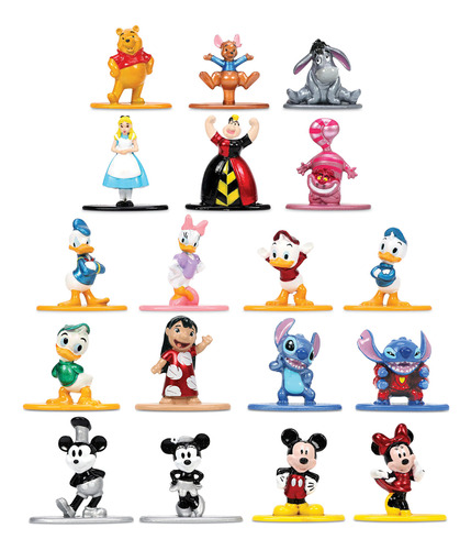 Pack De 18 Minifiguras Disney Nano Metalfigs - Jada