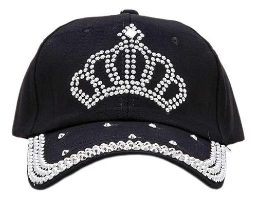 Crazy4bling Gorra De Béisbol Con Tiara Incrustada De Cristal